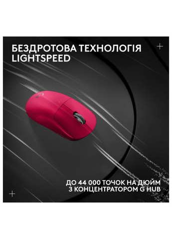 Мишка (910-006797) Logitech G Pro X Superlight 2 Lightspeed Wireless Magenta (366696706)