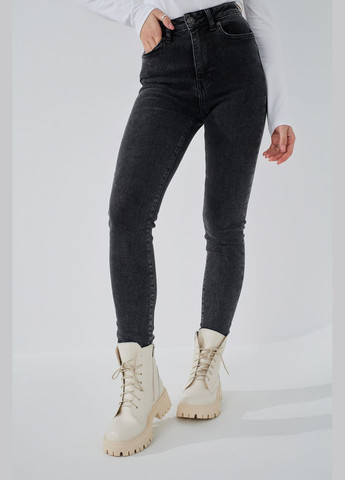 Джинси Slim Fit жіночі 3103 baza Темно-сірий On me - (315998998)