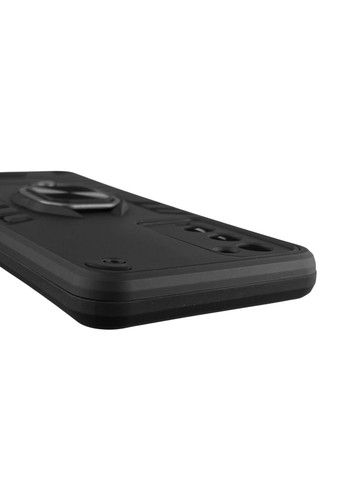 Чехол для телефона Camon 18 (CH6n) бронированный с магнитным кольцом-держателем на техно камон 18 чёрный Tecno (366234618)