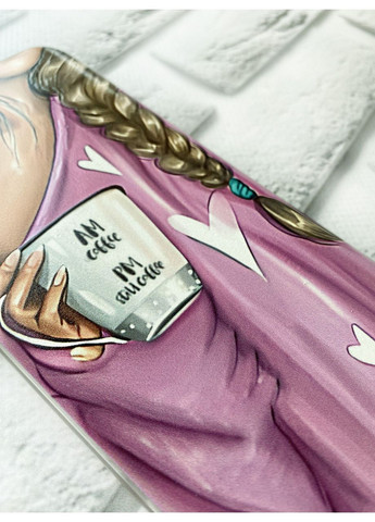 Чехол с утолщёнными углами на Samsung Galaxy A15 (A155):: Девушка с кофе (принт 58) Creative (355388625)