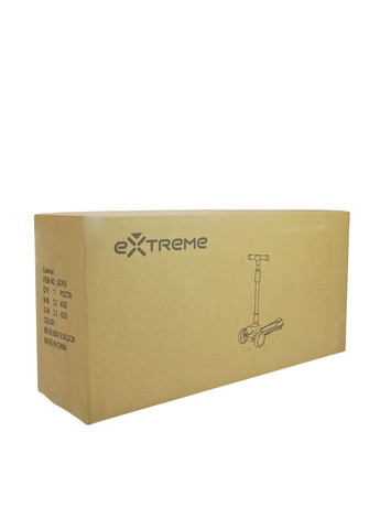 Самокат детский 3-х колесный цвет черный CB-00277117 Extreme Motion (330259752)