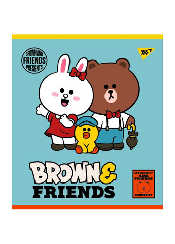 Набір зошитів Line Friends А5 в лінійку 12 аркушів 10 шт. () Yes 766806 (337471374)
