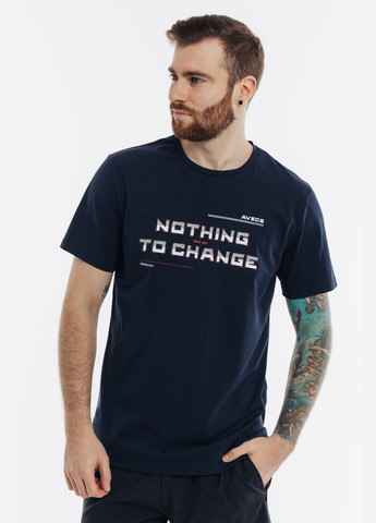 Синя футболка з бавовни s Avecs