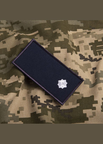 Шеврон нашивка на липучці погон звання ДСНС Младший лейтенант, вишитий патч 5х10 см IDEIA (275870774)