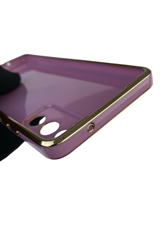 Чохол для Galaxy S20 FE (SM-G780G) з кільцем-підставкою із золотою окантовкою на самсунг с20 фе чорничний gs1 Samsung (366234930)