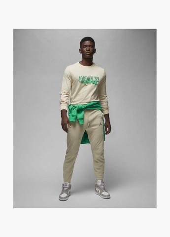 Лонгслів чоловічий Brand MenS Long-Sleeve T-Shirt Beige DV1469-219 Air Jordan (332610297)