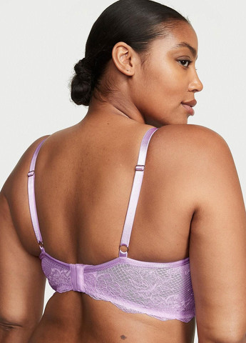 Бузковий бюстгальтер Victoria's Secret з кісточками поліамід, еластан
