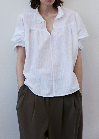 Біла літня блузка H&M