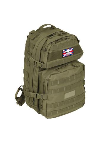 Набір шевронів 2 шт. з липучкою Череп Карателя на Прапорі Великобританії, прапор Англії, вишитий патч нашивка 5х8 IDEIA (300229106)