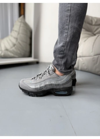 Серые летние кроссовки nike air max 95 og cool grey найк аир макс 95 No Brand