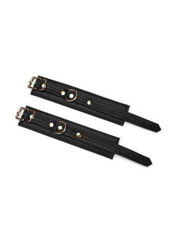 Наручники з ланцюжком Black Organosilicon Wrist Cuff, екошкіра Liebe Seele (335392156)