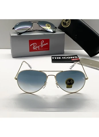 Мужские солнцезащитные очки RB 3025 aviator gold gradient (2901) No Brand (402819292)