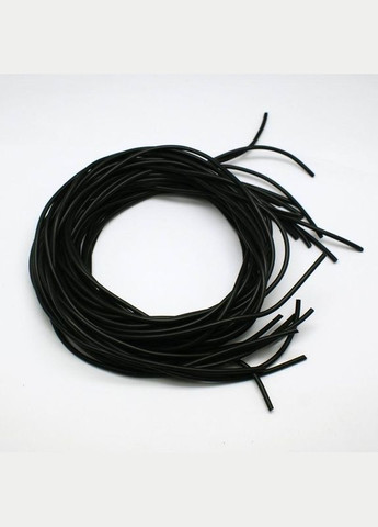 Шнур каучуковий Резинова кругла волосінь довжиною 1 метру Чорна 1.5 мм Finding (328943172)