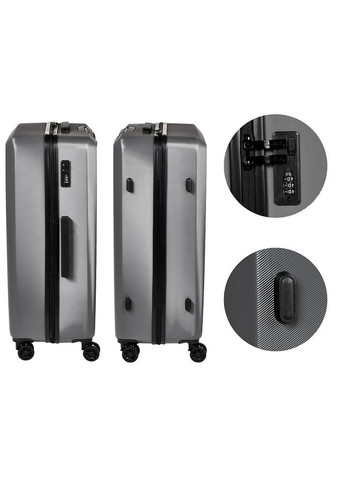 Набор чемоданов пластиковых 20/24/28'' 3 шт. R33424-GR Stenson (317977311)