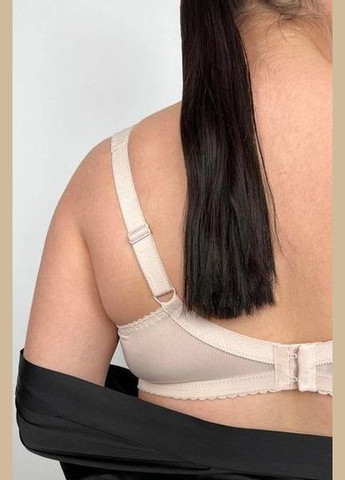 Коричневый бюстгальтер без косточек с кружевом 127400 нана NaNa без косточек полиамид