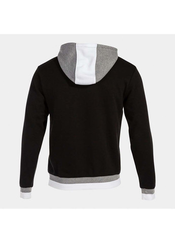 Чоловіча спортивна кофта CONFORT II ZIP-UP HOODIE чорний,сірий Joma (323203807)