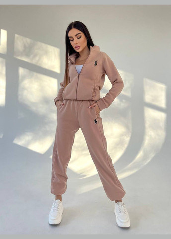 Якісний демісезонний кольори МОККО костюм двійка на флісі з вишивкою на грудях, приємний до тіла костюм двійка No Brand 074-1 (307404348)