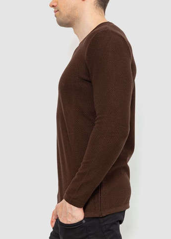 Темно-коричневый демисезонный свитер мужской, цвет бежевый, Ager