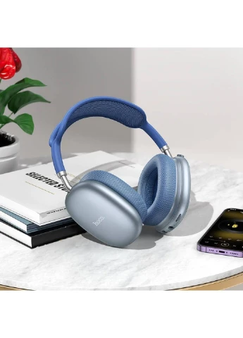 Беспроводные накладные наушники W55 Pleasing BT headphones Sky Blue Hoco (377535778)