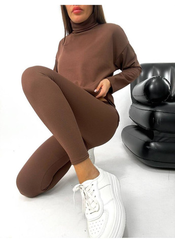 Жіночий костюм в рубчик на флісі No Brand (311198568)