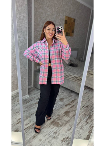 Сорочка oversize з фланелі — заміри в описі! DK/DL Мода без кордонів (362622622)