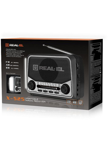 Радіоприймач X-525 Grey (EL121800004) Real-El (307193788)
