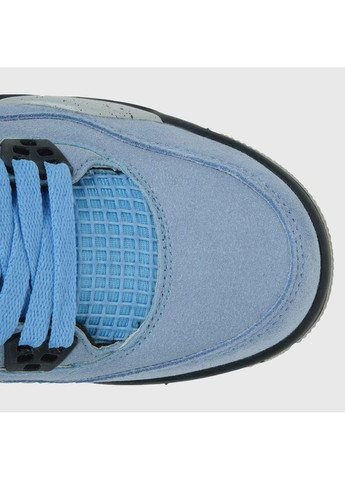 КРОССОВКИ ЖЕНСКИЕ NIKE AIR JORDAN 4 UNIVERSITY BLUE НАЙК АИР ДЖОРДАН No Brand чёрные демисезоны (367166779)