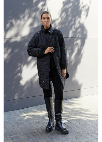 Черная демисезонная черная куртка-рубашка Seventeen