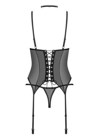 Корсет мереживний з трусиками Donarella corset Obsessive (351583157)