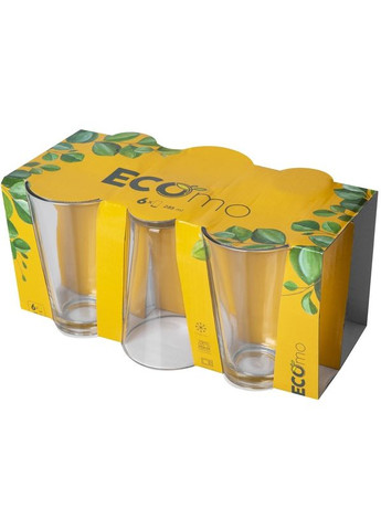Набір склянок Cone 285 мл 6 шт (RYG3018 C) Ecomo (309204536)
