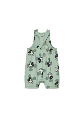 Напівкомбінезон з начосом для хлопчика Mickey Mouse 468643 062-68 см (2-6 міс.) зелений Disney (366199666)