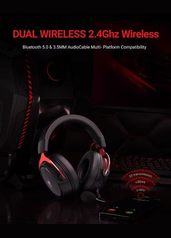 Беспроводные наушники G07-BT Bluetooth 5.3 Игровая гарнитура для ПК с микрофоном 2,4 ГГц No Brand (365752615)