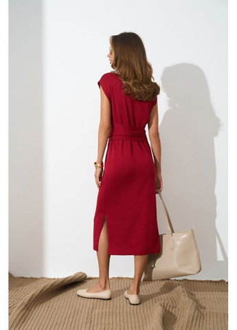 Темно-красное платье 2869 шоколадный Triko Bakh