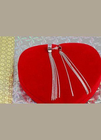 Серьги гвоздики весенние ручьи 12 см серебристые Xuping Jewelry (316433233)