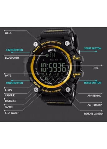 Спортивные часы с Bluetooth 1227 blue Skmei (313653908)