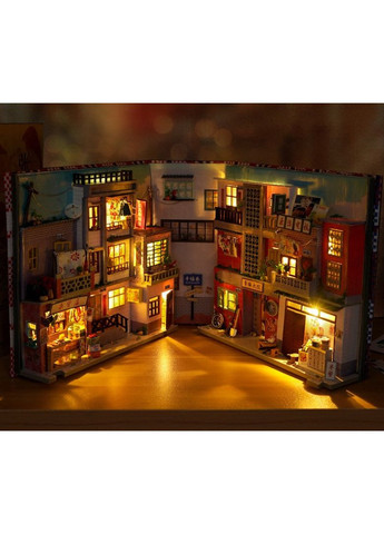 Бук Нук Старинный переулок Book Nook Time Old Alley книжный уголок DIY TC-26 + купол No Brand (362452751)