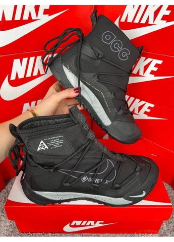 Темно-серые зимние кроссовки black light grey (размер) No Brand ACG Air Terra Antarktik Fur