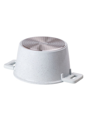 Алюминиевая кастрюля с керамическим антипригарным покрытием Ø 24 см Белая MGC (360455650)