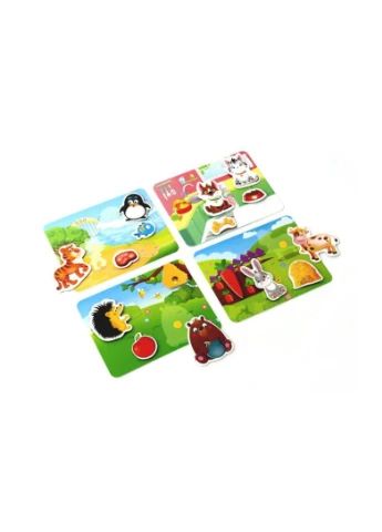 Игра с липучками 'Кто что ест?' VT1302-27 (укр) Vladi toys (389887708)