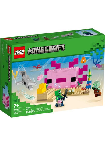 Конструктор Minecraft Дом-Аксолотль 242 детали (21247) Lego (281425549)