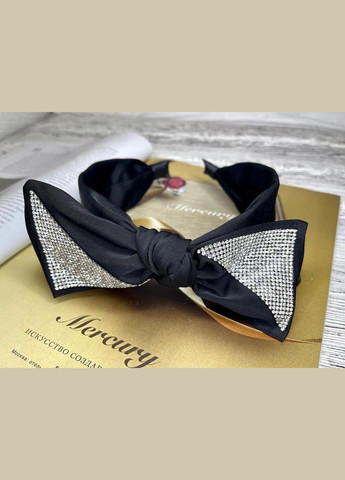 Красивый широкий обруч для волос с большим бантом со стразами. Hand Made (330618989)