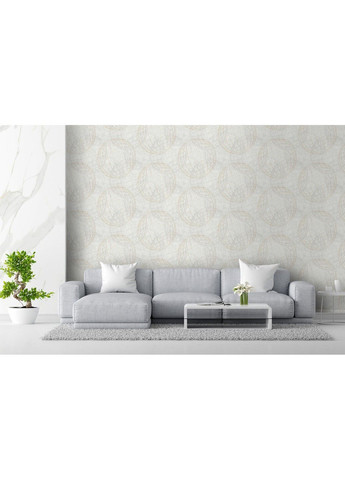 Флизелиновые обои вспененный винил LS Vinil Sphere ДХС-1584/1 светло-серый (1,06х10,05м) Vinil Wallpaper Factory (316476583)