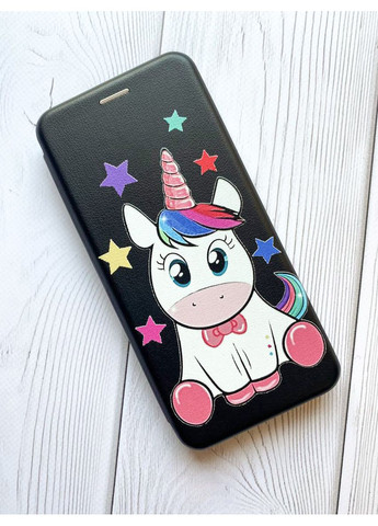 Чохол-книжка з малюнком для Samsung Galaxy M51 Чорний; Єдиноріг (принт 102) G-Case (359489269)