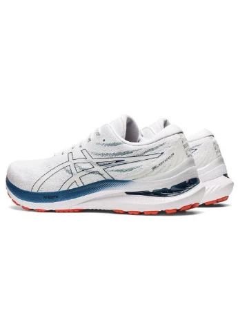 Белые кроссовки gel kayano 29 white deep ocean Asics
