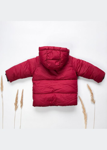 Красная зимняя куртка 104 см красный артикул л365 Zara
