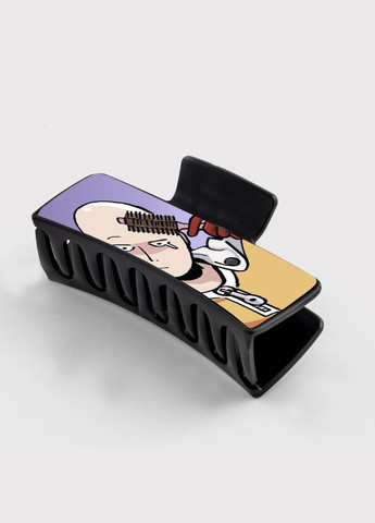 Заколка крабик для волос Аниме Ванпачмент #0002 черный No Brand (315631367)