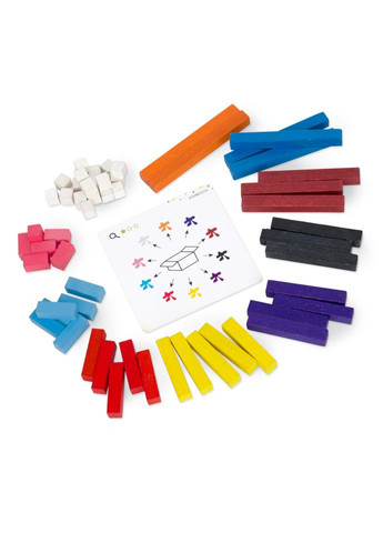 Навчальний набір "Палички для рахунку Кюїзенера" 900385, 56 деталей Igroteco (314818638)