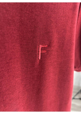 Футболка жіноча A-N 25197 вишивка літера F однотонна базова середня довжина one size No Brand - (321629874)