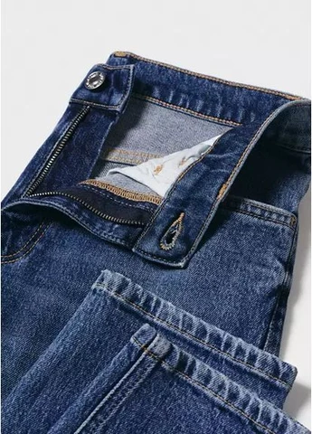 Джинси базові мом сині висока посадка mom Mango - (397805907)