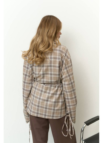 Жіноча сорочка оверсайз у клітинку MonCher (362206361)